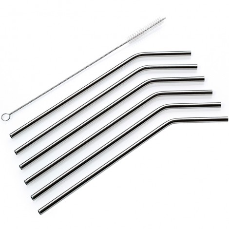 Buy A set of tubes for a cocktail with a brush (7pcs.) 150605 101005306, photo 1, price, reviews