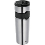 Insulated drinking mug, black