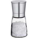 Salt mill, 14cm, glass/steel 18/10