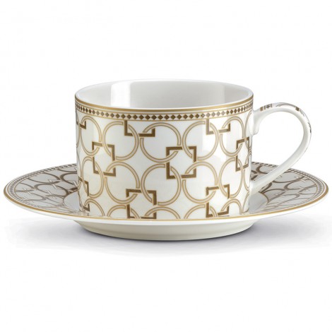 Чашка чайная с блюдцем 220мл PM0124#DECO 111005290 Купить Чашка чайная с блюдцем 220мл PM0124#DECO 111005290, фото 1, цена, отзывы
