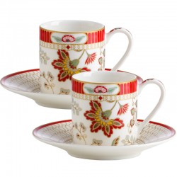Set of coffee cups and saucers 80ml (2pcs.) photo — online shop of dishes Posud:Meister