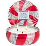 Crushed Candy Cane candle 340g, metal box