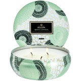 Свеча White Cypress 340г, металлическая шкатулка