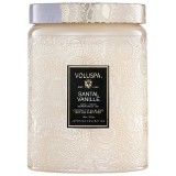Candle Santal Vanille 510 g, glass with lid