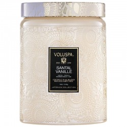 Candle Santal Vanille 510 g, glass with lid