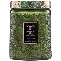 Candle Temple Moss 510 g, glass with lid