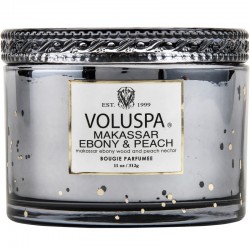 Свеча Makassar Ebony & Peach 312г, стеклянная шкатулка фото — интернет-магазин посуды Posud:Meister