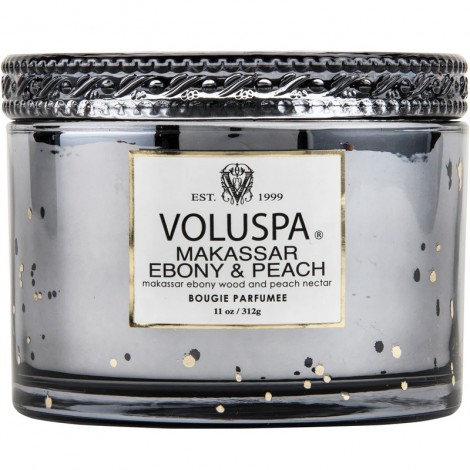 Купить Свеча Makassar Ebony & Peach 312г, стеклянная шкатулка 6812 111000781, фото 1, цена, отзывы