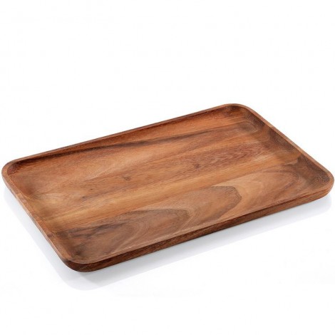 Тарілка для закусок 42x27,5х2см, акація 055979 111003407 Купити Тарілка для закусок 42x27,5х2см, акація 055979 111003407, фото 1, ціна, відгуки
