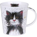 Кухоль 320мл, Catter Splatter Black & White