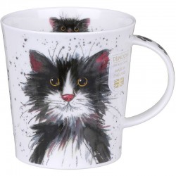 Кухоль 320мл, Catter Splatter Black & White