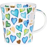 Mug 320ml, Lovehearts Blue