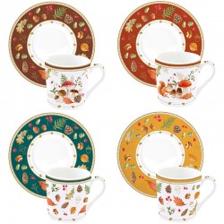 Set of coffee cups with saucers 100ml (4pcs.) photo - online shop of dishes Posud:Meister