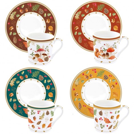 Set of coffee cups with saucers 100ml (4pcs.) R1475#AUBR 111007078 Buy Set of coffee cups with saucers 100ml (4pcs.) R1475#AUBR 111007078, photo 1, price, reviews