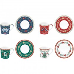 A set of coffee cups with saucers 100 ml (4pcs.) photo — online shop of dishes Posud:Meister