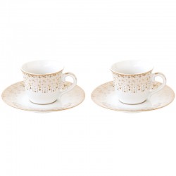 A set of cups for coffee with a saucer 80ml (2pcs.) photo — online shop of dishes Posud:Meister