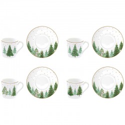 A set of coffee cups with saucers 100 ml (4pcs.) photo — online shop of dishes Posud:Meister