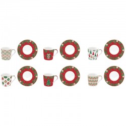 A set of coffee cups with saucers 100 ml (6pcs.) photo — online shop of dishes Posud:Meister