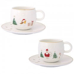 Set of coffee cups with saucers 120ml (2 pcs.) photo — online shop of dishes Posud:Meister