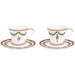 A set of coffee cups with saucers 80 ml (2pcs.) photo — online shop of dishes Posud:Meister