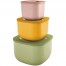 Set of food containers (3pcs.) 17072652 111006095 Buy Set of food containers (3pcs.) 17072652 111006095, photo 2, price, reviews